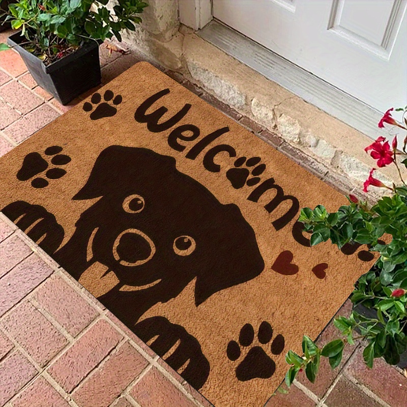 Home Textiles Images - Doormat Floor Mat Set Cute Puppy
