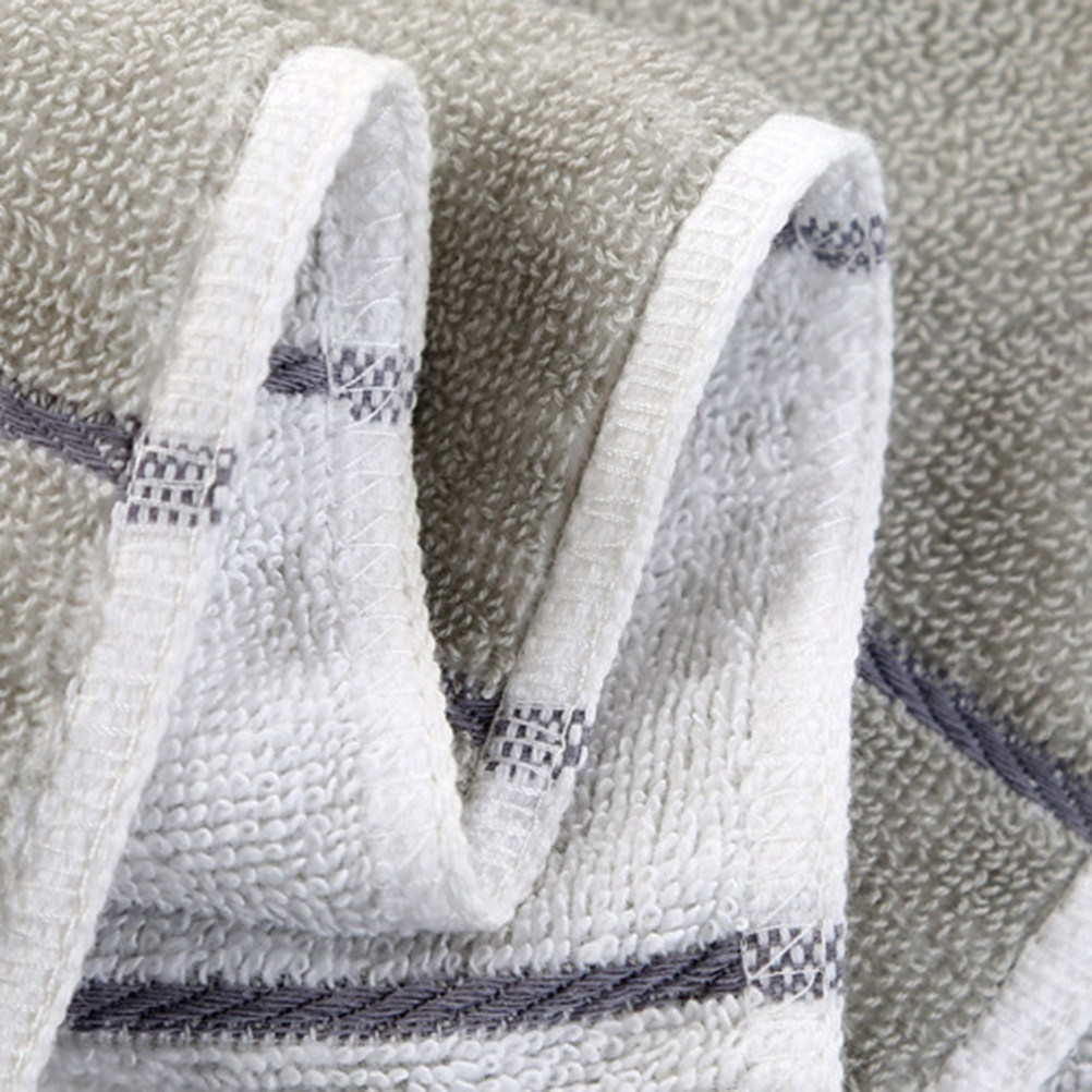 Home Textiles In Pakistan - 2Pcs Long Striped Cotton Hand Towels