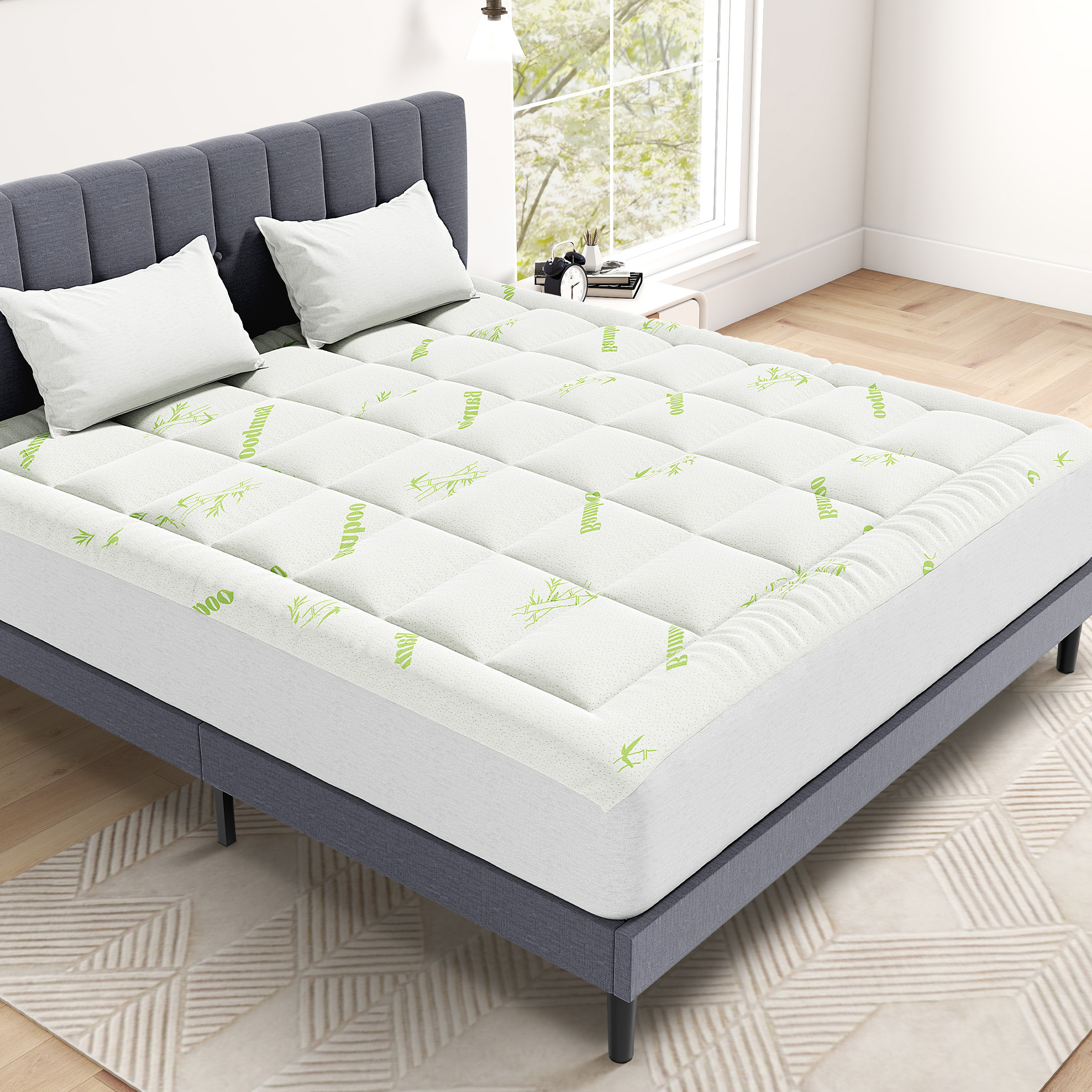 Mattress Pad Topper - MCQ 400g Bamboo Viscose Derived Soft