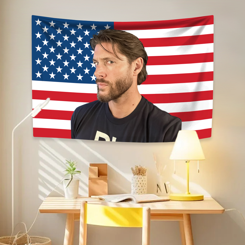 Linum Home Textiles - Jensen Tapestry Ackles American Flag Famous