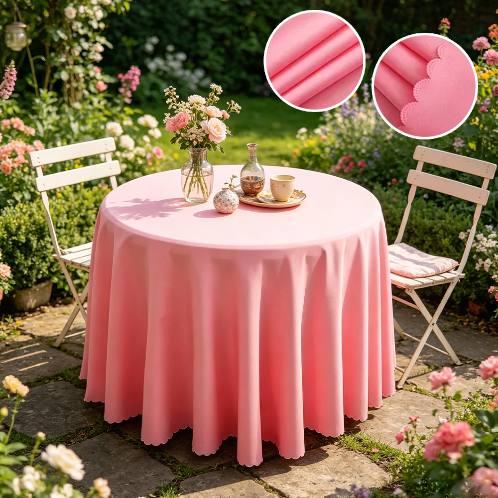 Home Textiles News - Polyester Round Tablecloth Wrinkle Resistant Floor