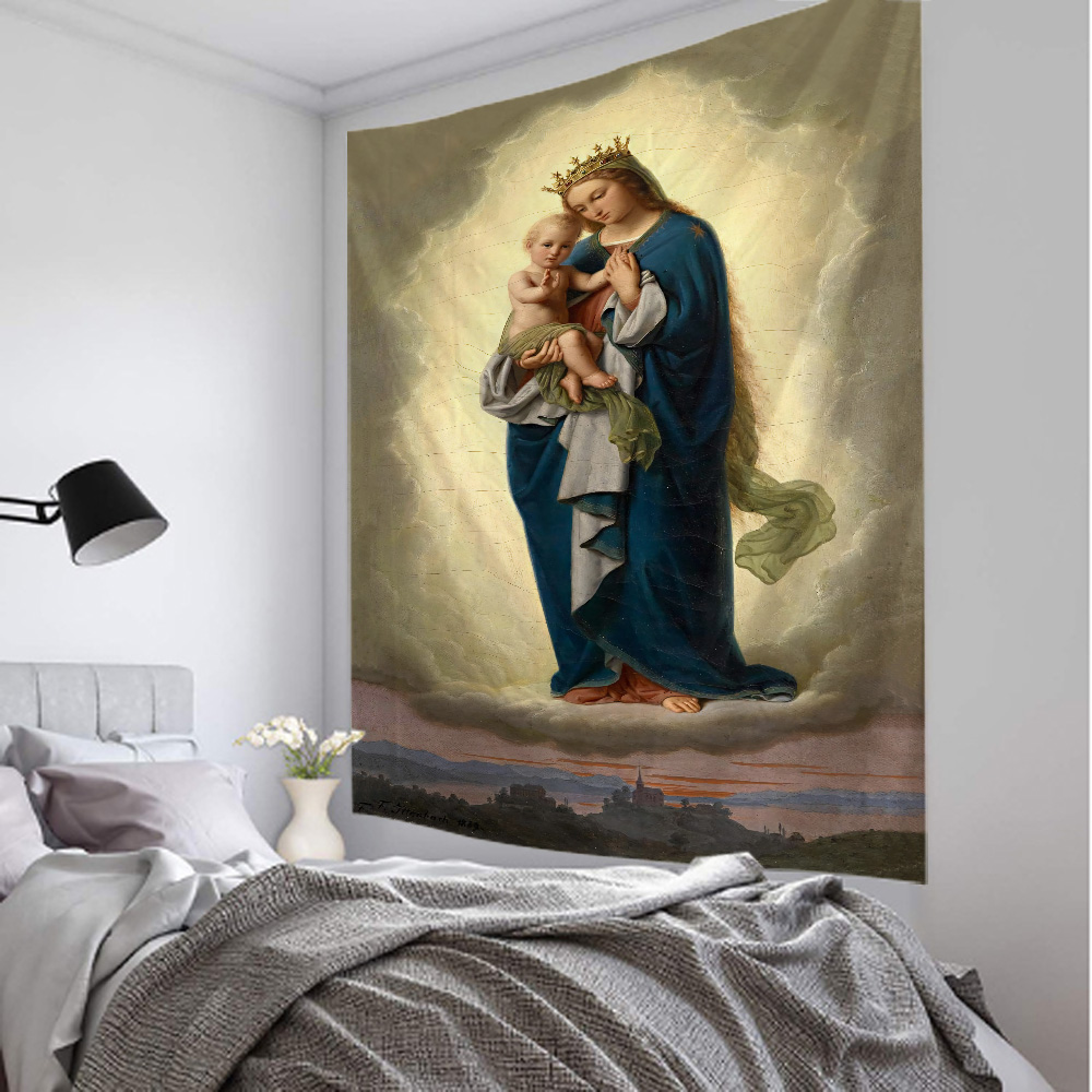 Virgin Mary tapestry, Christ J - Linum Home Textiles avis et prix
