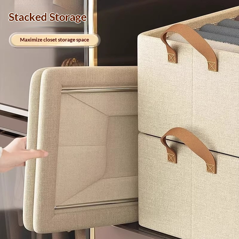 Foldable Fabric Storage Box fo - Linum Home Textiles avis et prix