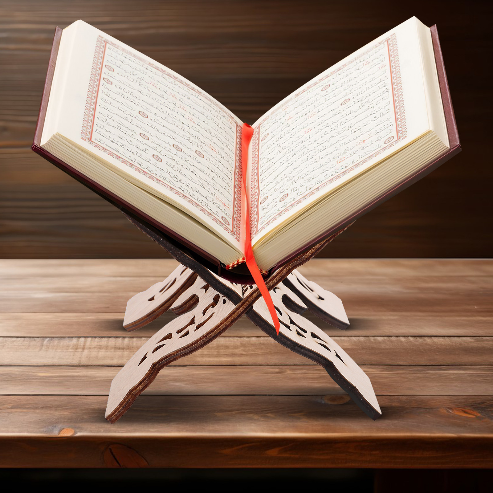 Wooden Book Stand Desktop Bibl - Home Quran avis et prix