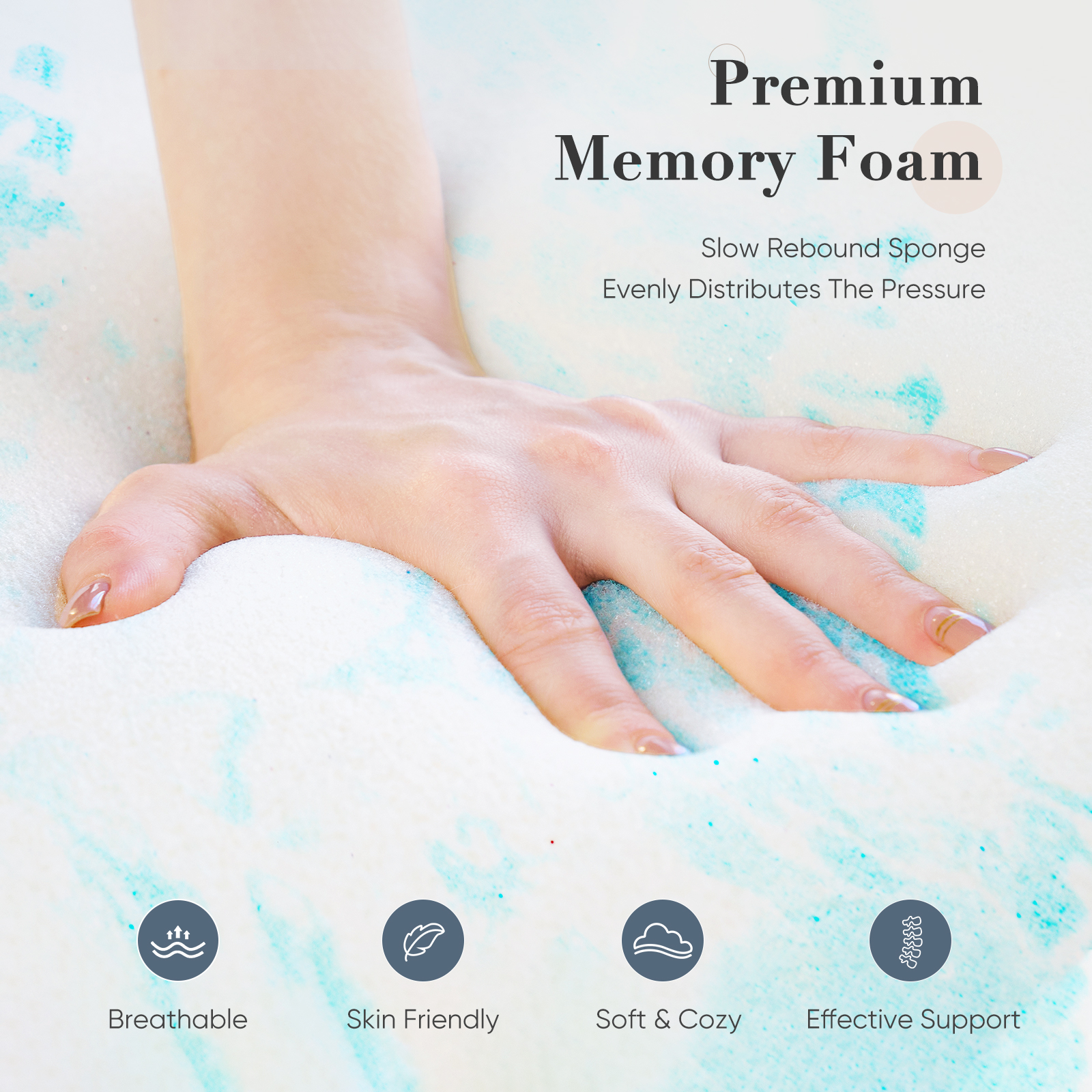 JHK 2-4 Inch Gel Memory Foam C - Mattress Pad Topper avis et prix