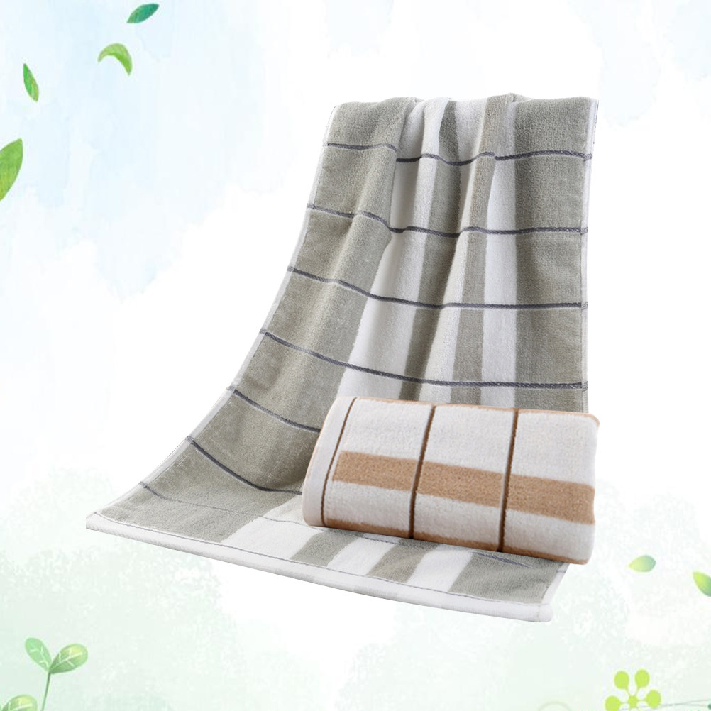 2Pcs Long Striped Cotton Hand  - Home Textiles In Pakistan avis et prix
