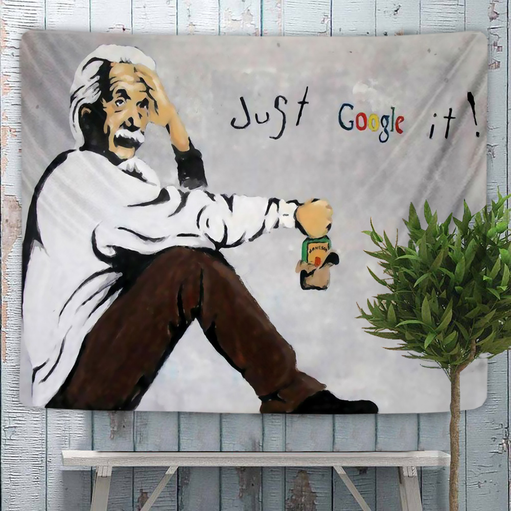 Banksy Einstein Painting Love  - Linum Home Textiles avis et prix
