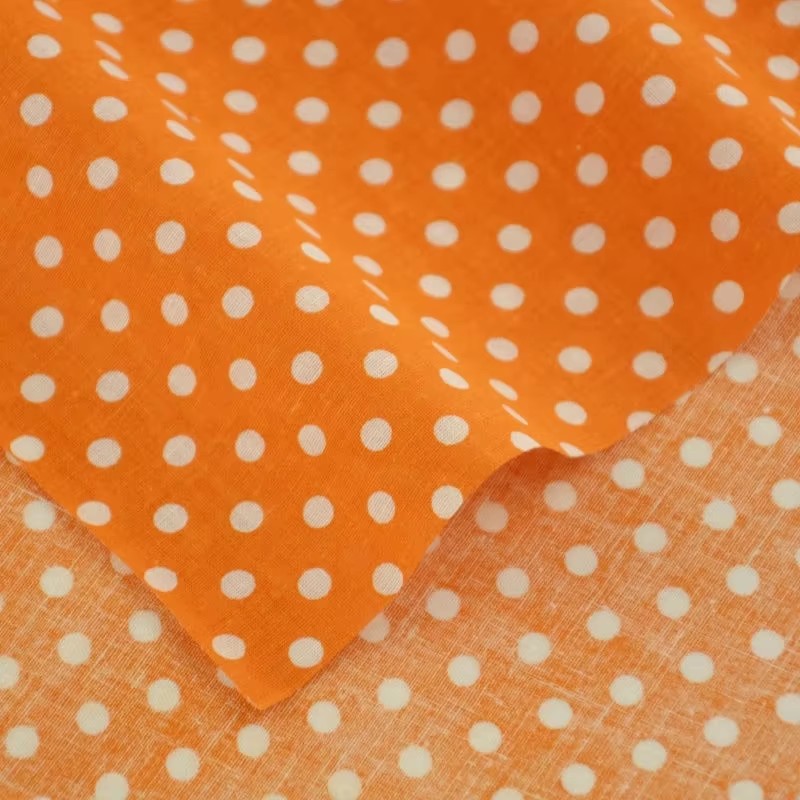 50X150CM White Orange Polka Do - Home Textiles Products avis et prix