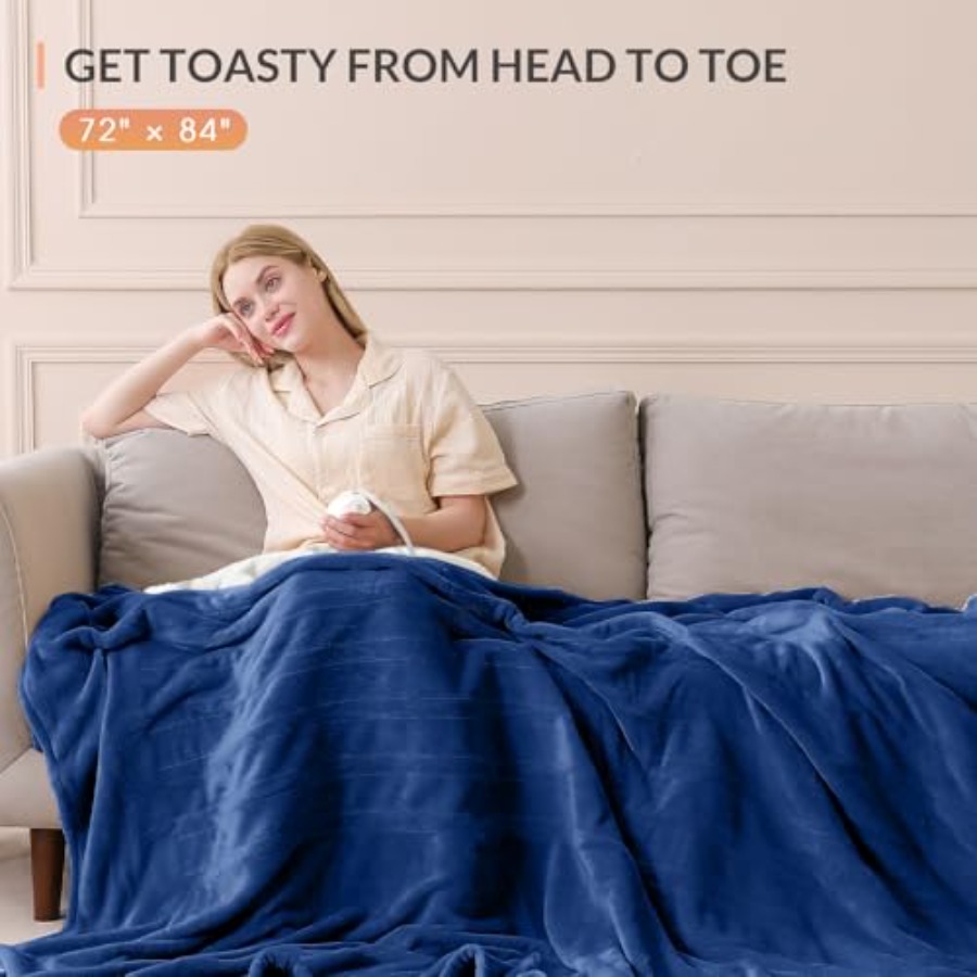 LuxeHeat Heated Blanket Electr - Electric Blanket Heated avis et prix