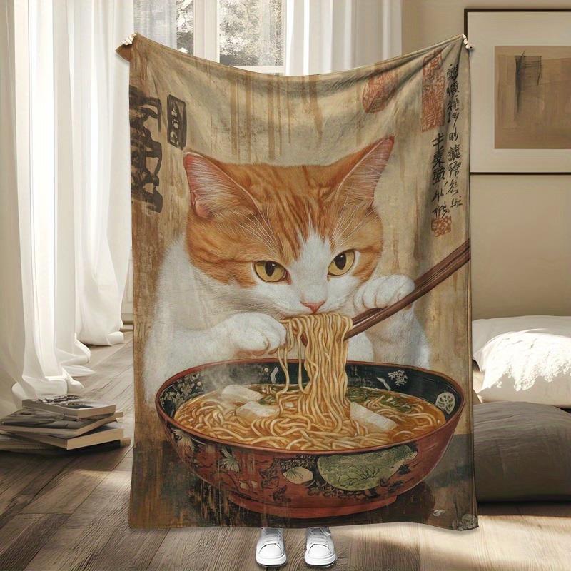 Anime image of a yellow cat Fl - Home Textiles Images avis et prix