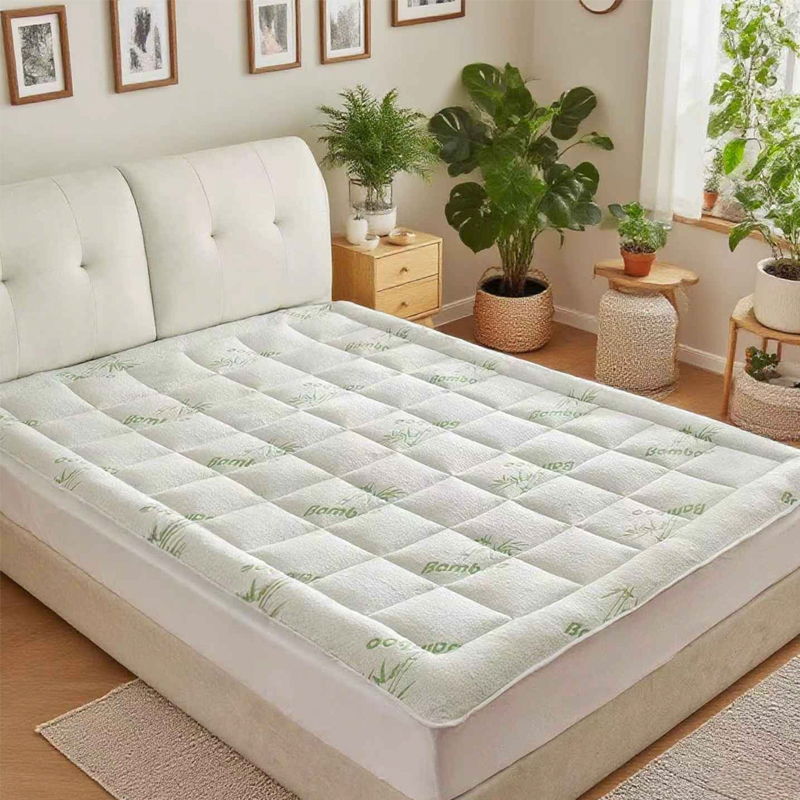 Queen Size Bamboo Viscose Matt - Mattress Pad Topper avis et prix