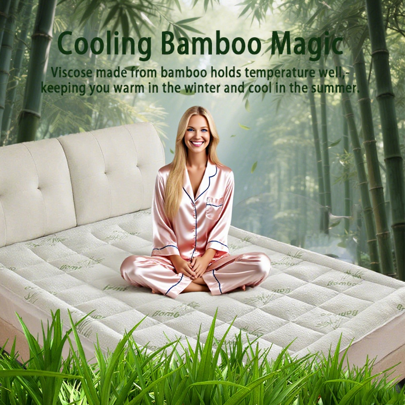 Queen Size Bamboo Viscose Matt - Mattress Pad Topper avis et prix