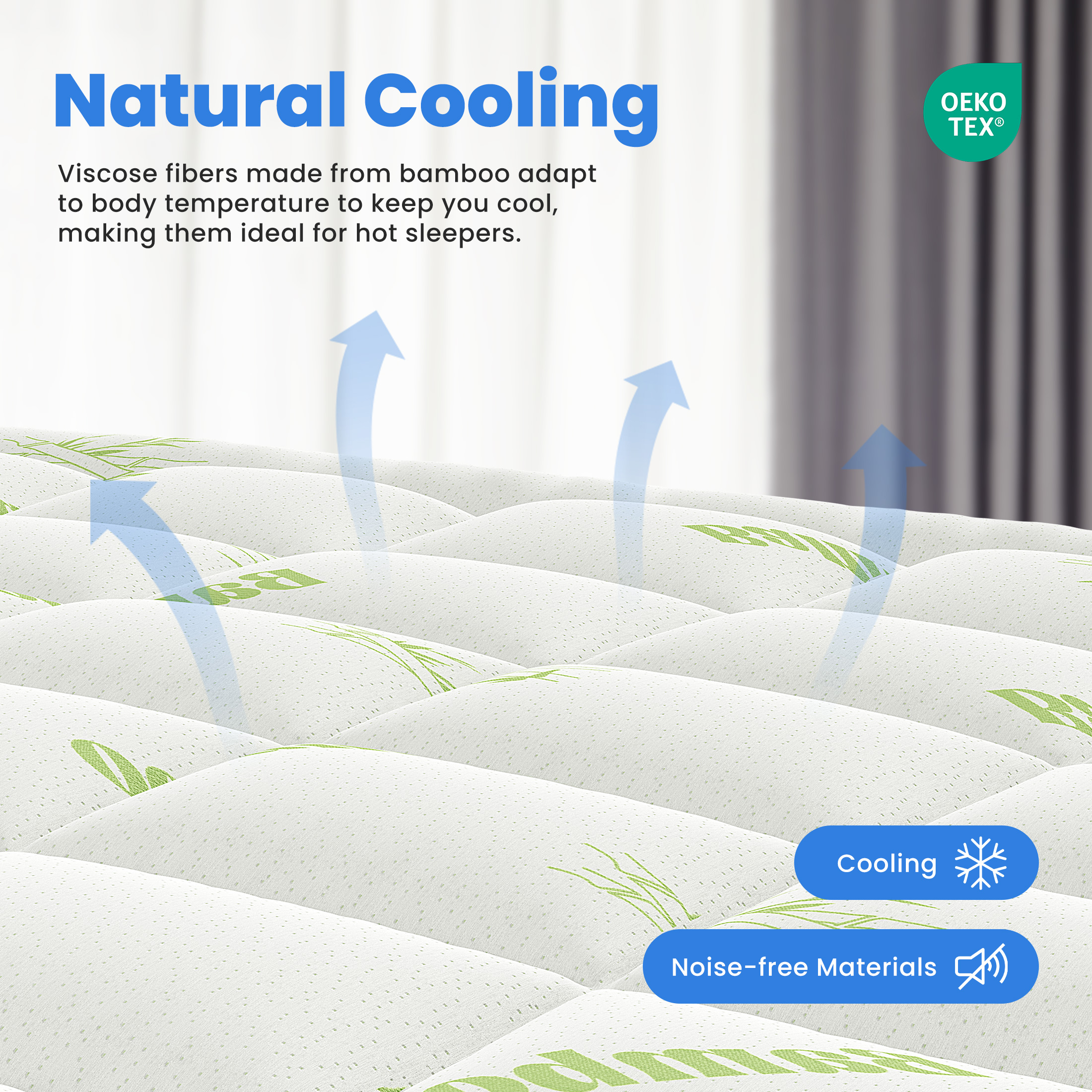 MCQ 400g Bamboo Viscose Derive - Mattress Pad Topper avis et prix