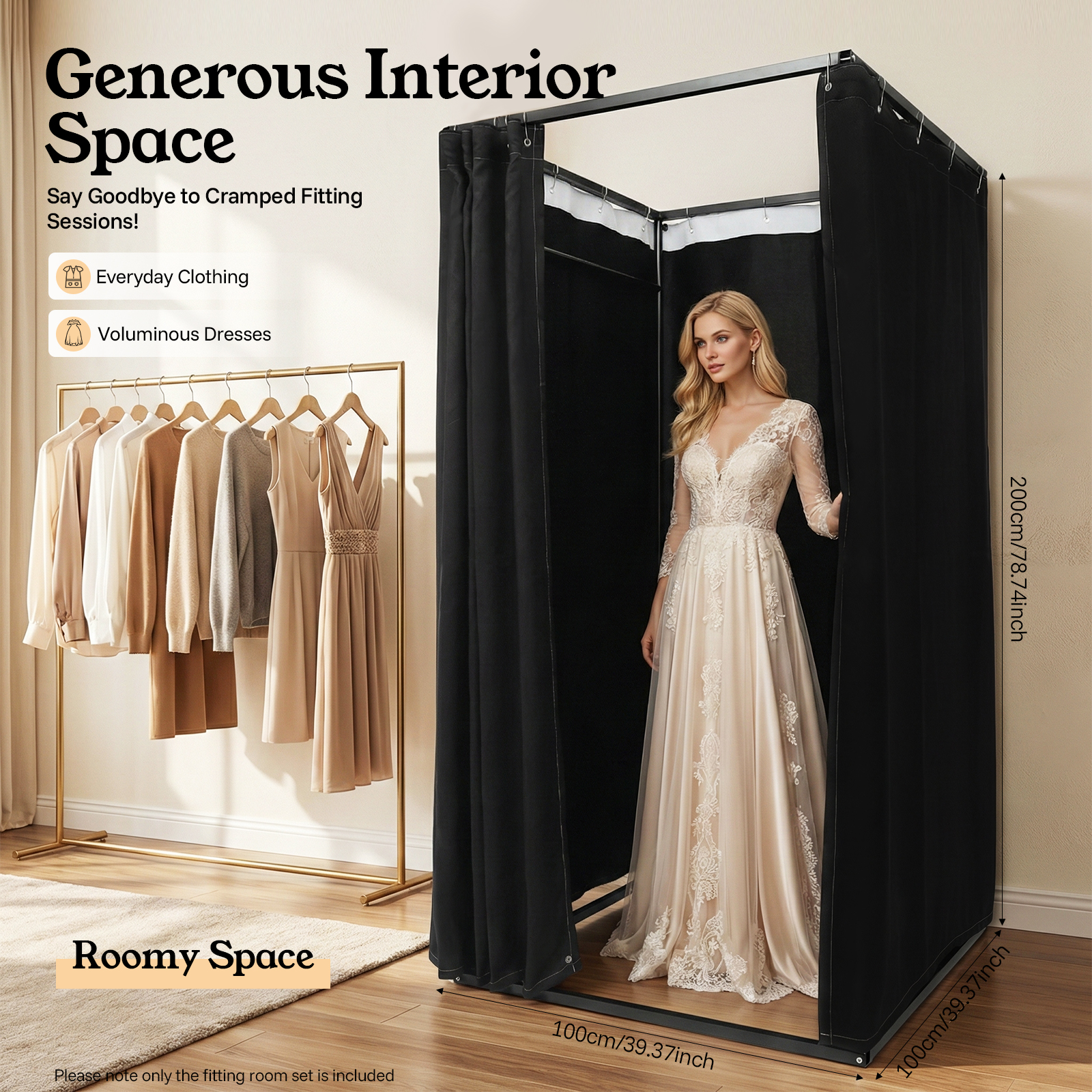Portable Clothing Store Fittin - Linum Home Textiles avis et prix