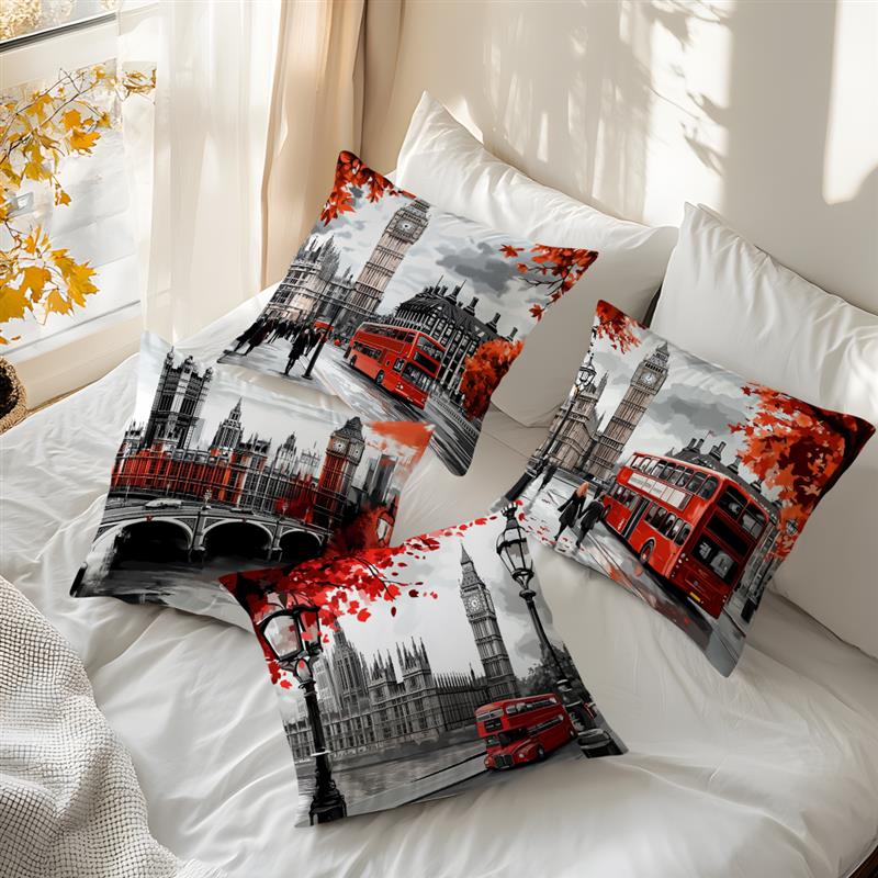 Short plush material pillowcas - Home Textiles London avis et prix