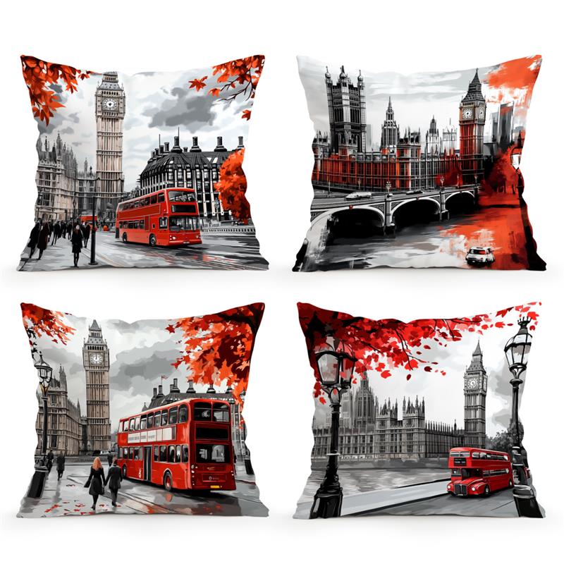 Short plush material pillowcas - Home Textiles London avis et prix