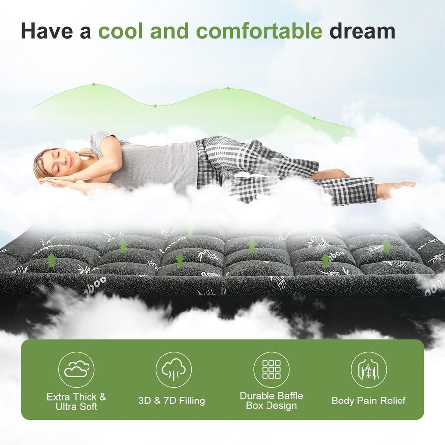 Queen Size Mattress Topper Vis - Mattress Pad Topper avis et prix