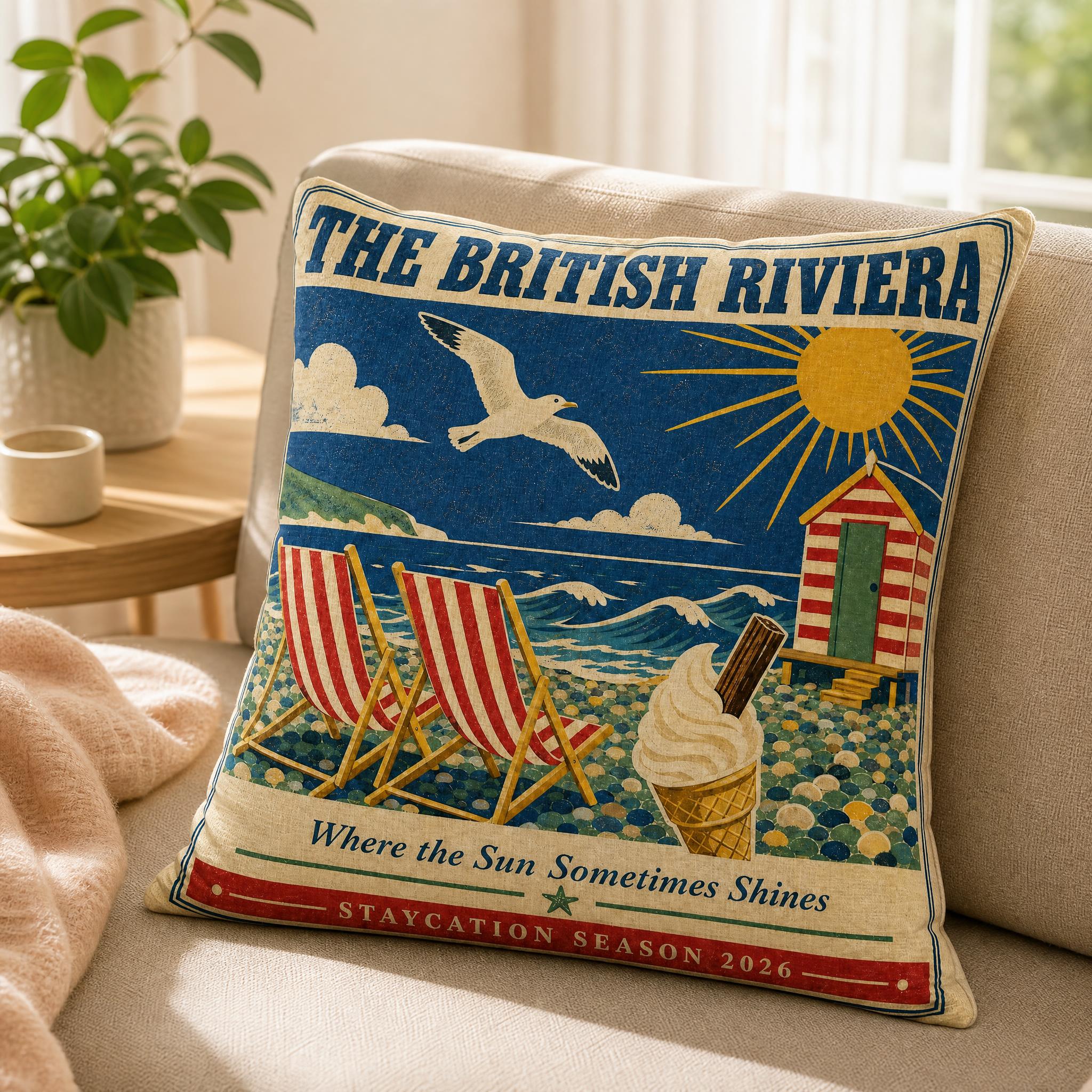 British Seaside Pillow Cover、V - Home Textiles Uk avis et prix
