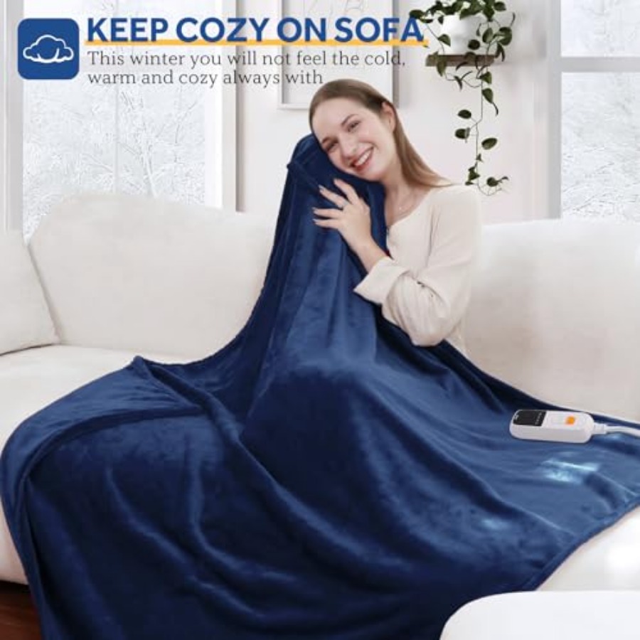 Heated Blanket Electric Throw  - Electric Blanket Heated avis et prix