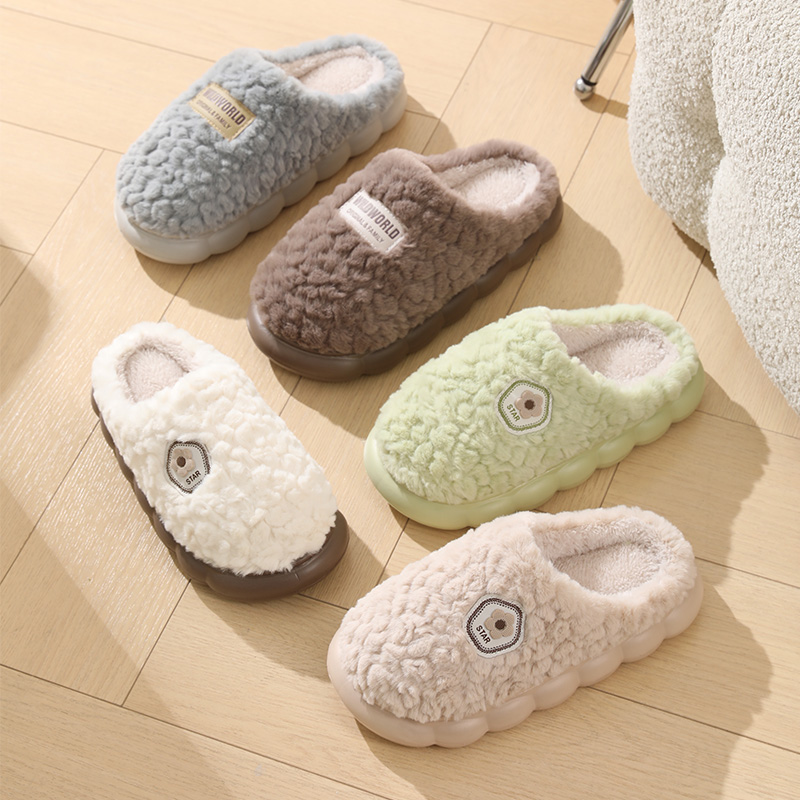 Thick soled cotton slippers fo - Home Textiles Products avis et prix