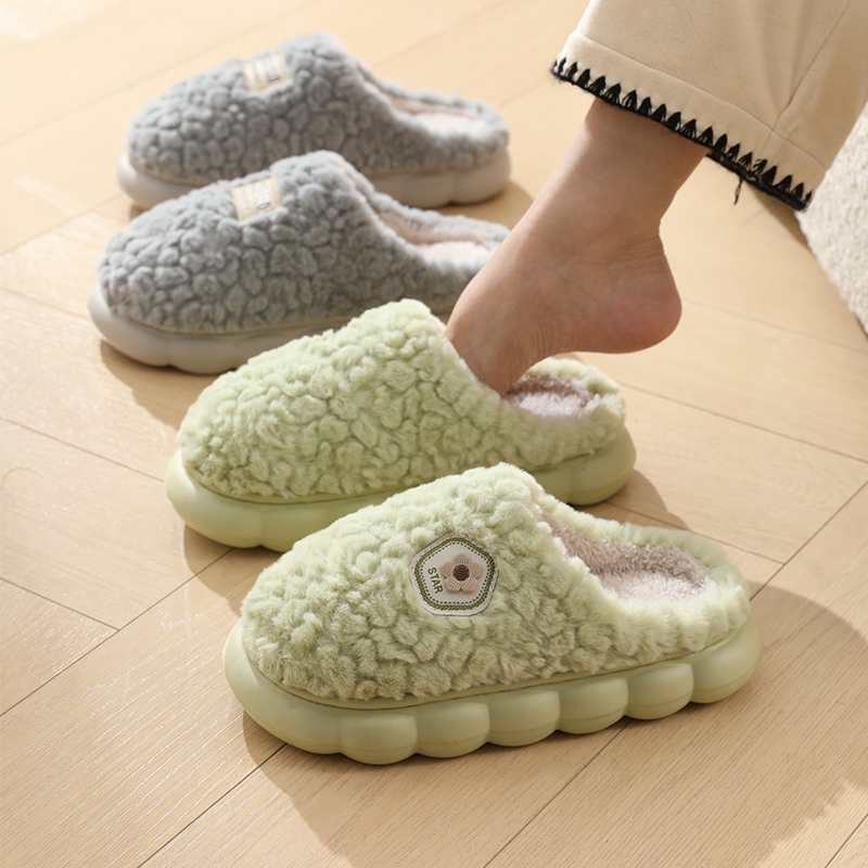 Thick soled cotton slippers fo - Home Textiles Products avis et prix