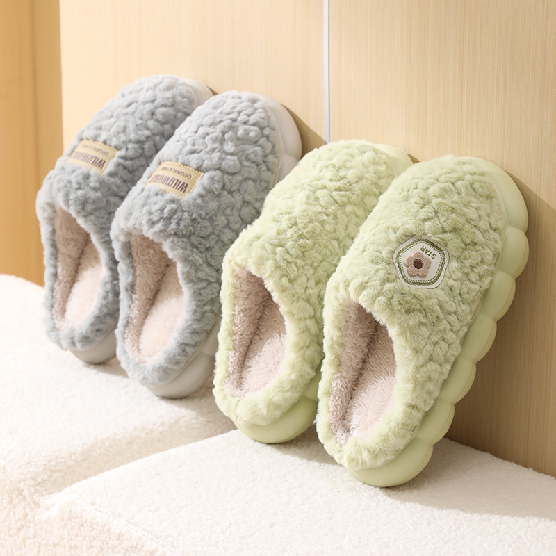 Thick soled cotton slippers fo - Home Textiles Products avis et prix