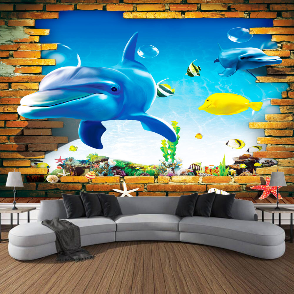 Undersea print tapestry psyche - Linum Home Textiles avis et prix
