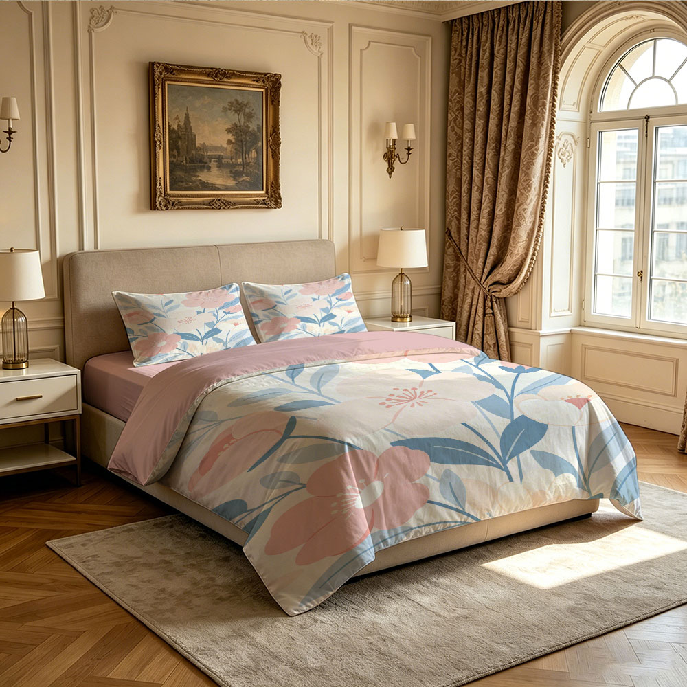 3pcs Floral Print Coreless Duv - Home Textiles Products avis et prix