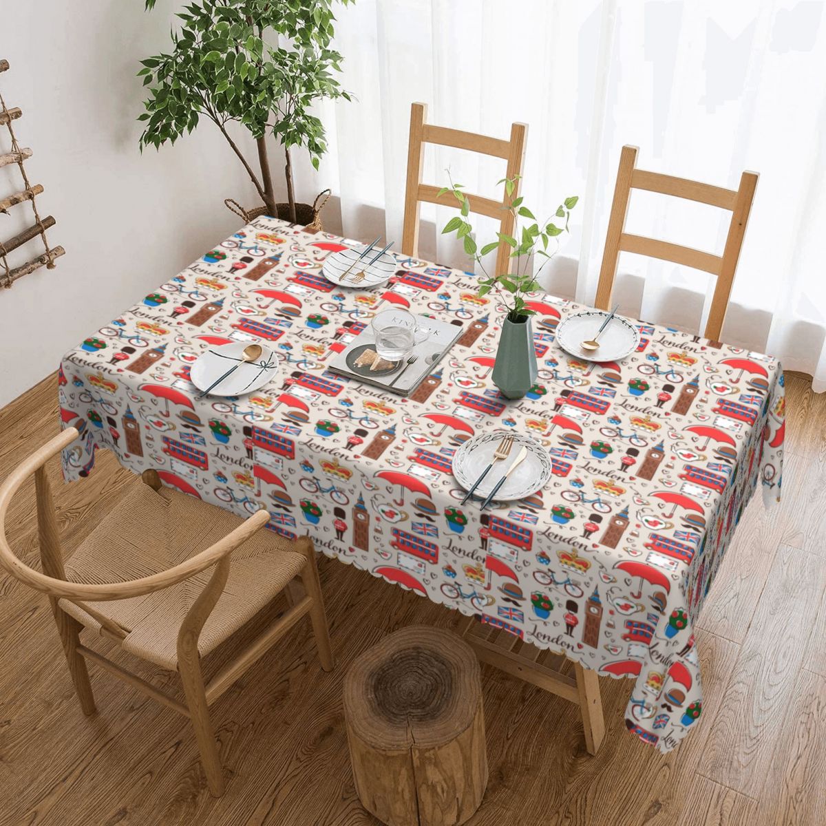 London Pattern Rectangular Tab - Home Textiles Uk avis et prix