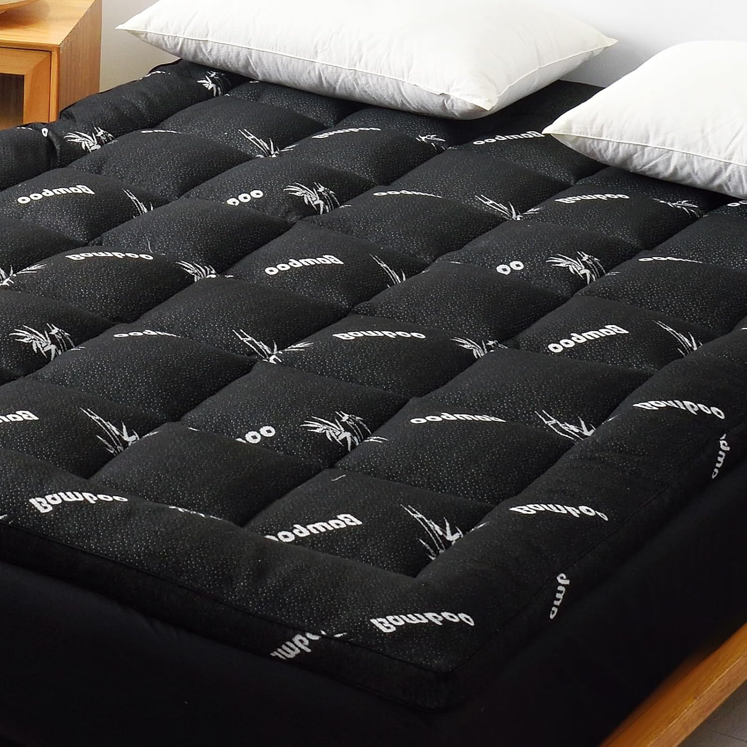 King Size Cooling Bamboo Mattr - Mattress Pad Topper avis et prix