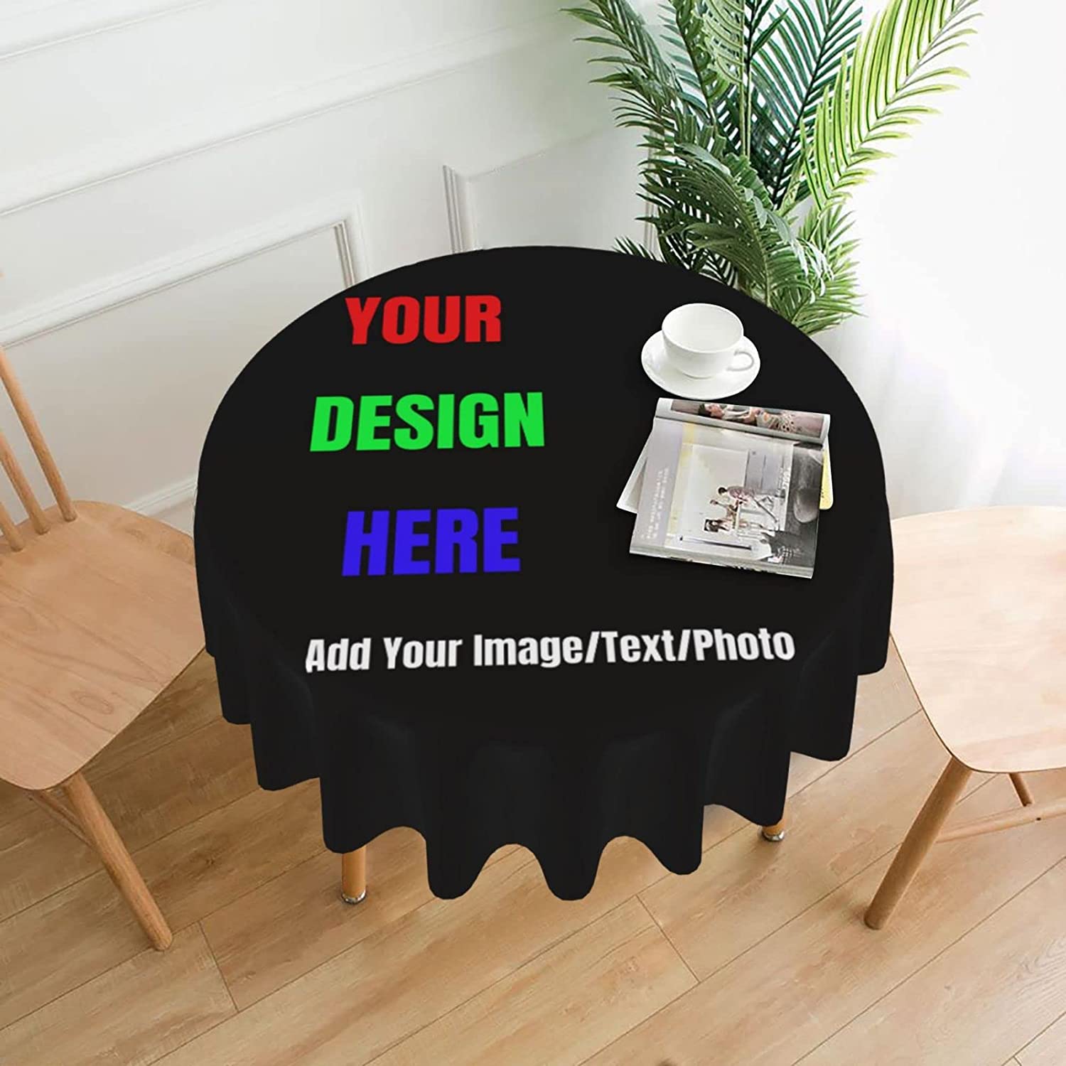 Custom Round Tablecloth Person - Home Textiles Images avis et prix