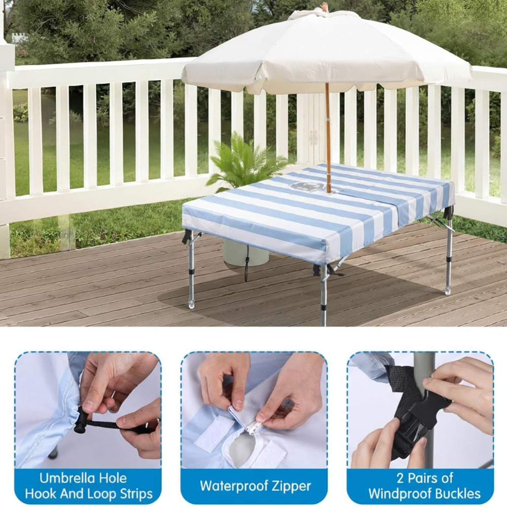 Outdoor Tablecloth with Umbrel - Home Textiles News avis et prix