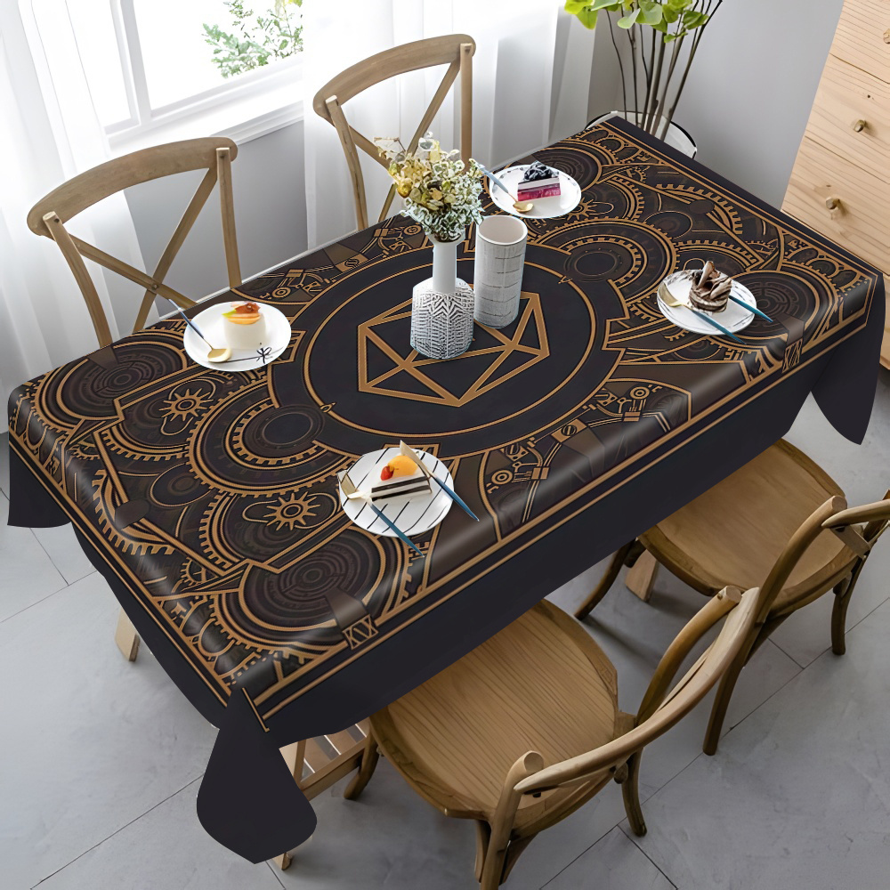 Steampunk Black Golden Gear Pa - Home Textiles Products avis et prix