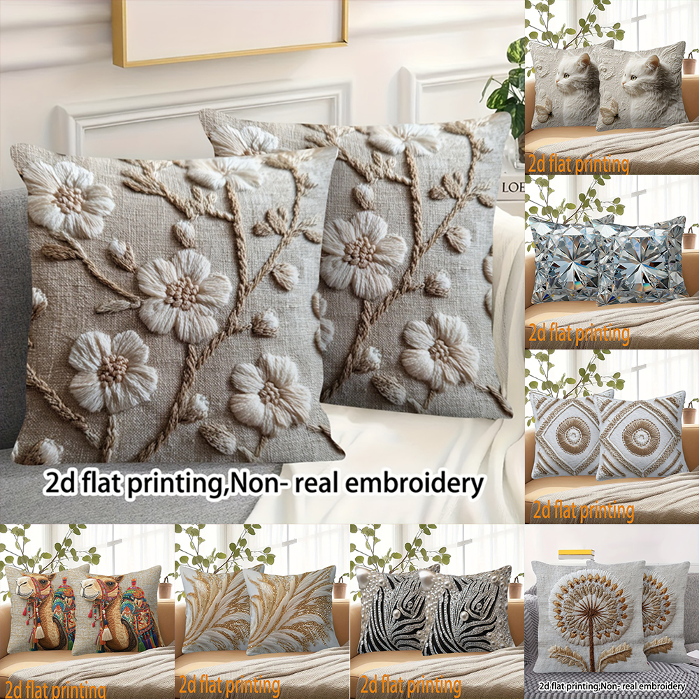 Short plush material pillowcas - Home Textiles Online avis et prix