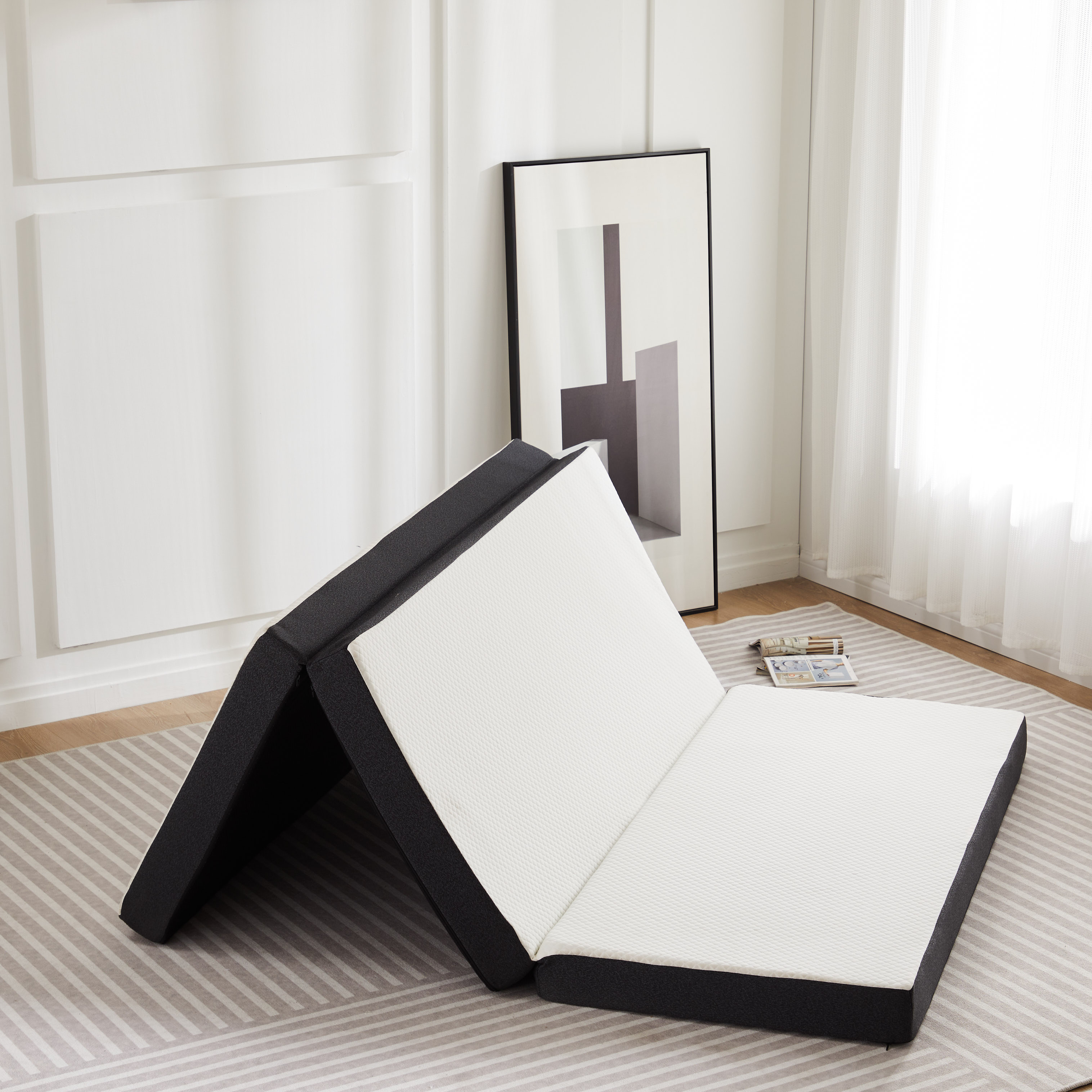 JHK Three Fold Portable Floor  - Mattress Pad Topper avis et prix