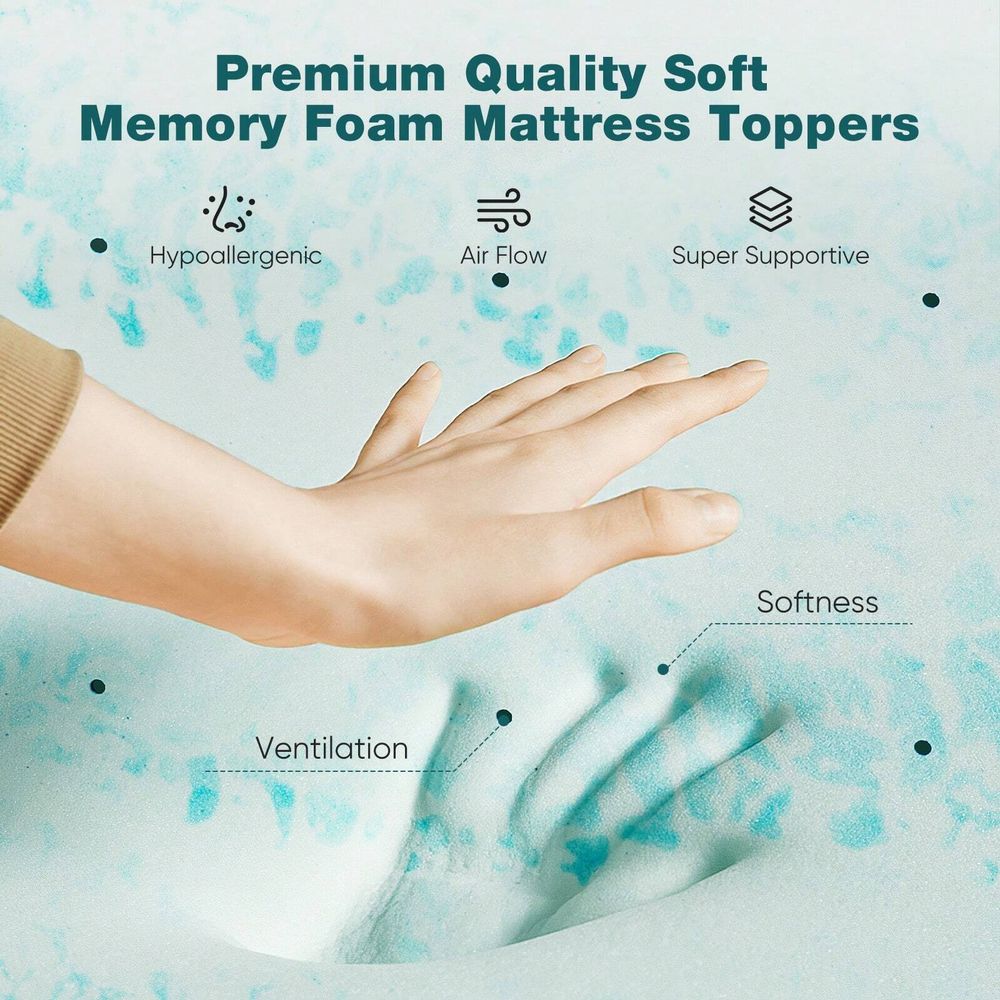 Memory Foam Mattress Topper 2  - Mattress Pad Topper avis et prix