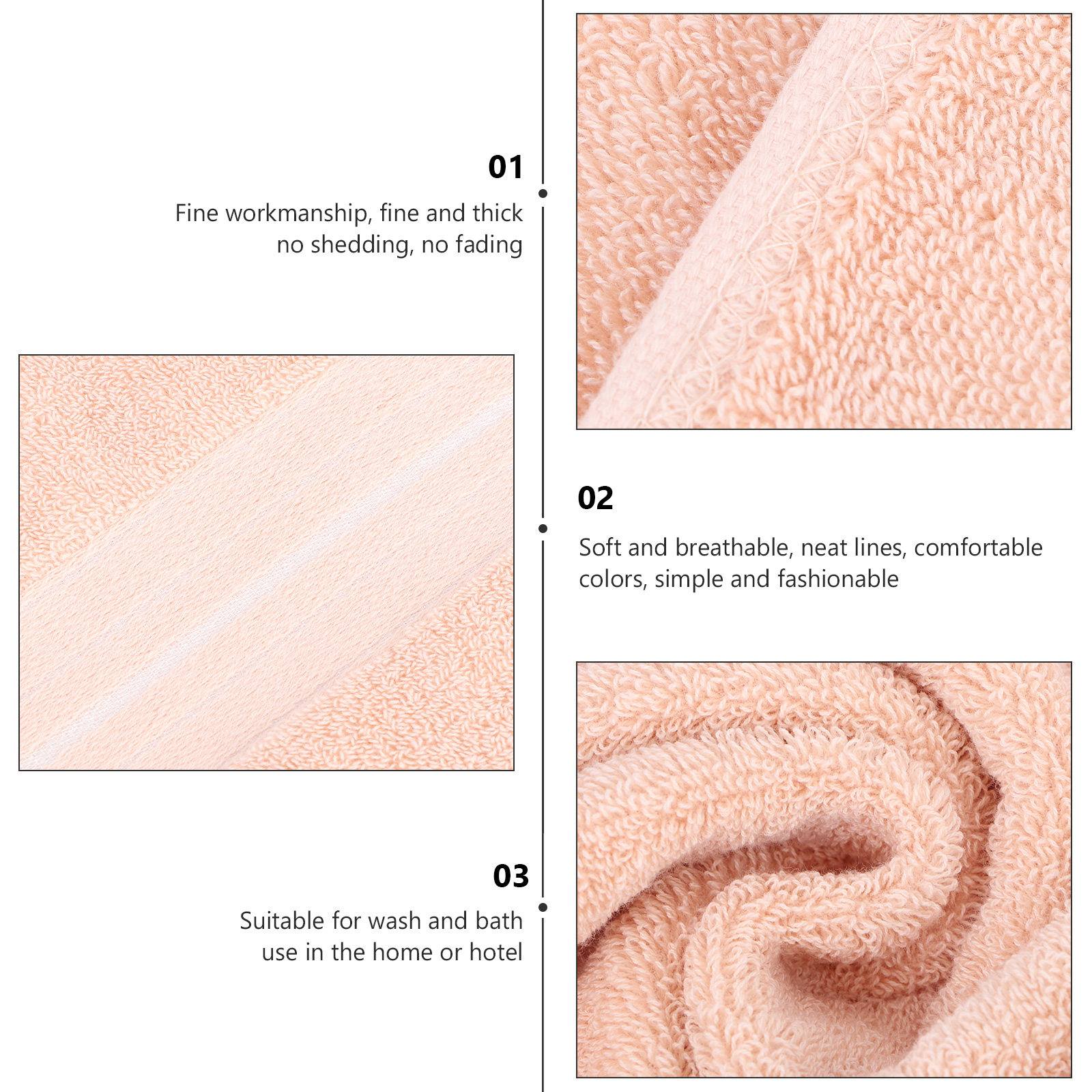 1Pcs Pure Cotton Face Towel So - Home Textiles In Pakistan avis et prix