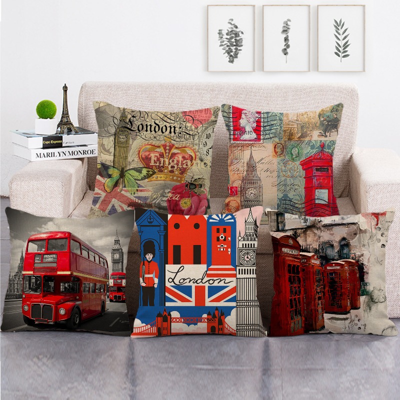 painted cityscapes of London,  - Home Textiles London avis et prix