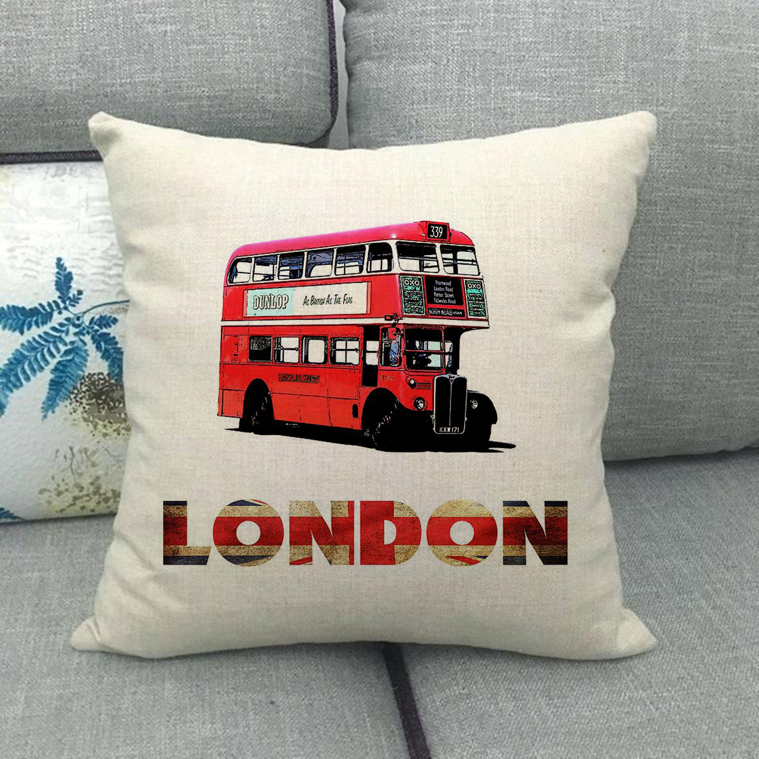 painted cityscapes of London,  - Home Textiles London avis et prix
