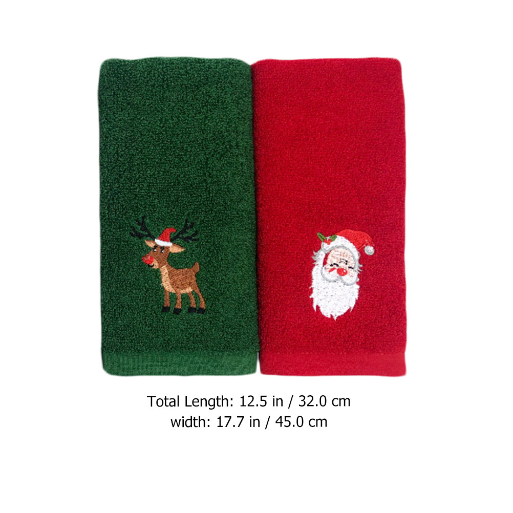2pcs Christmas Cotton Towel Se - Home Textiles In Pakistan avis et prix