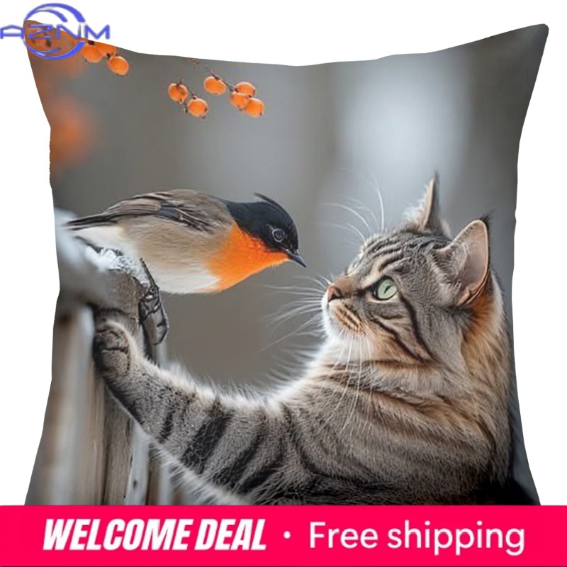 Cute Cat Pillows With Differen - Home Textiles Images avis et prix