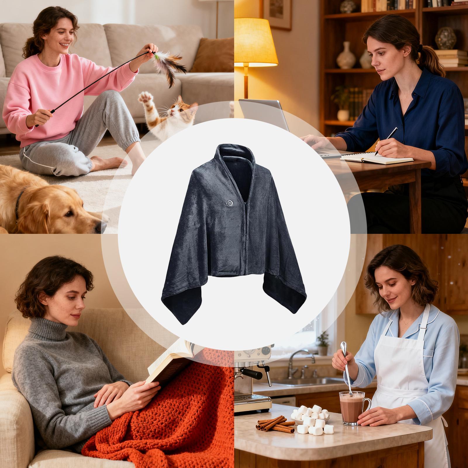 Portable Heated Shawl Wearable - Electric Blanket Heated avis et prix