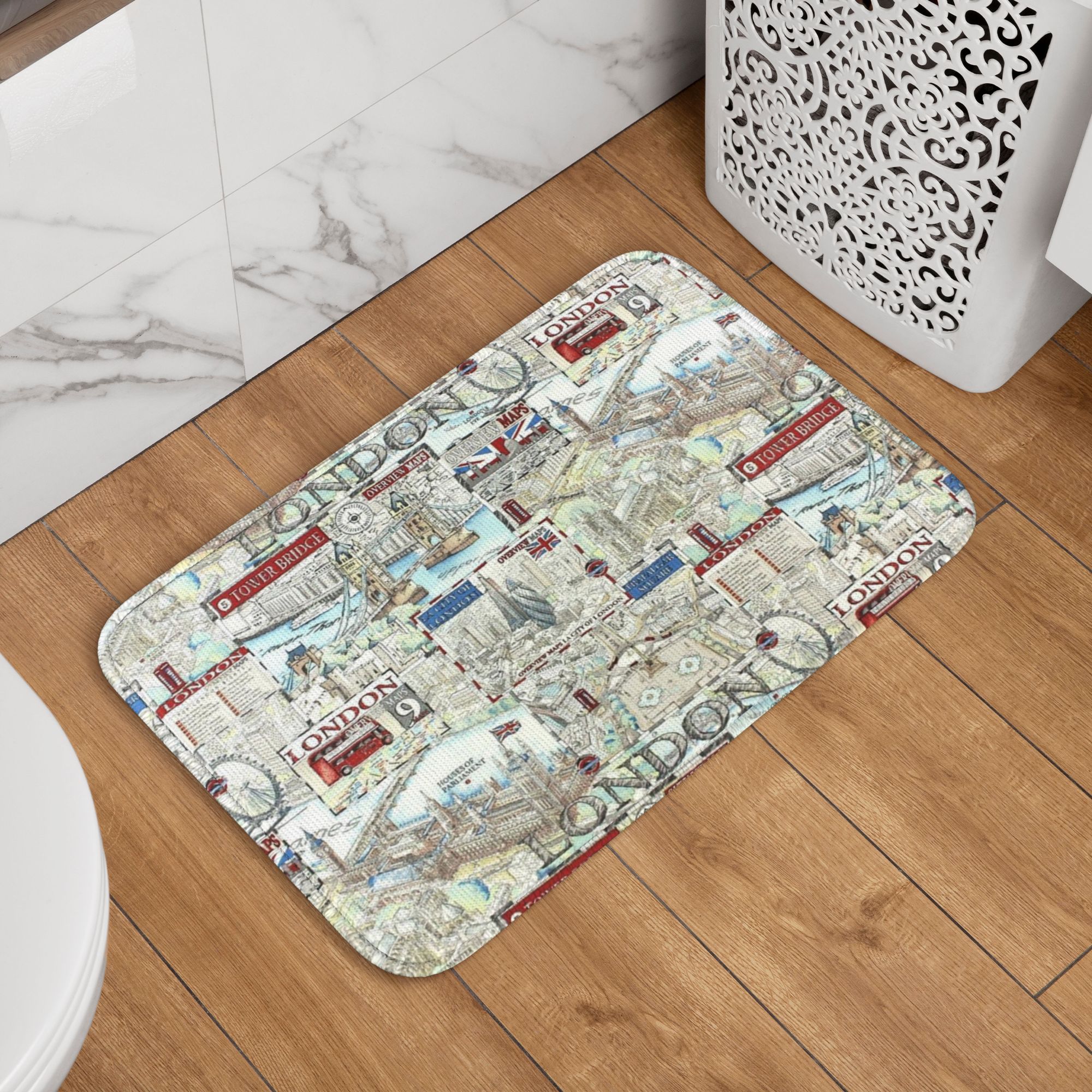 British Flag Print London Styl - Home Textiles London avis et prix