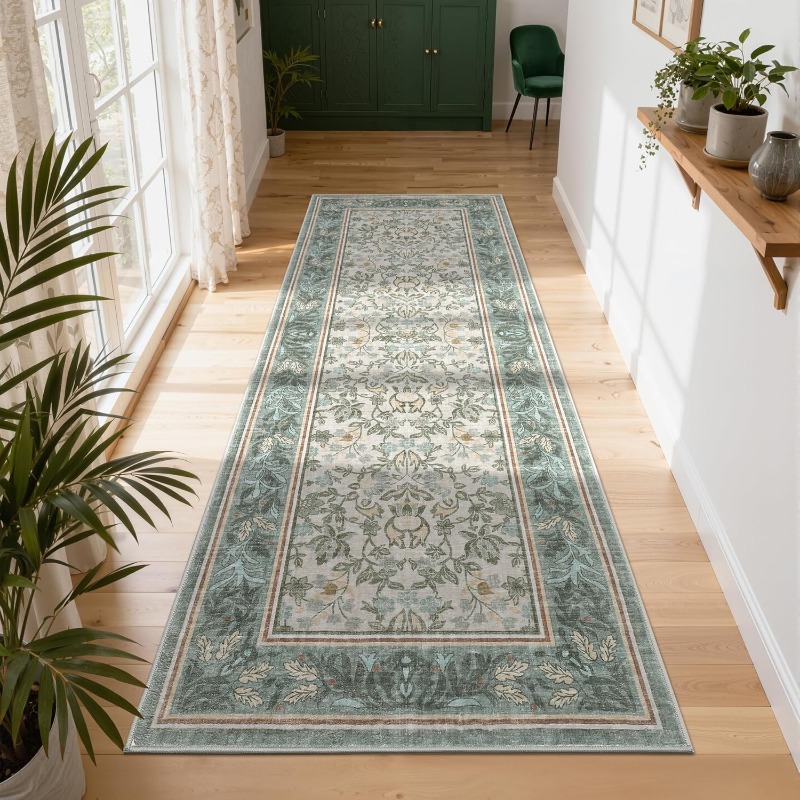 Vintage Floral Printed Hallway - Home Textiles Online avis et prix