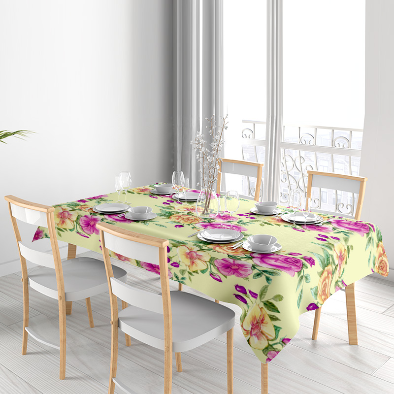 Beautiful Floral Tablecloth -  - Home Textiles Images avis et prix