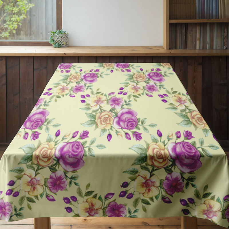 Beautiful Floral Tablecloth -  - Home Textiles Images avis et prix